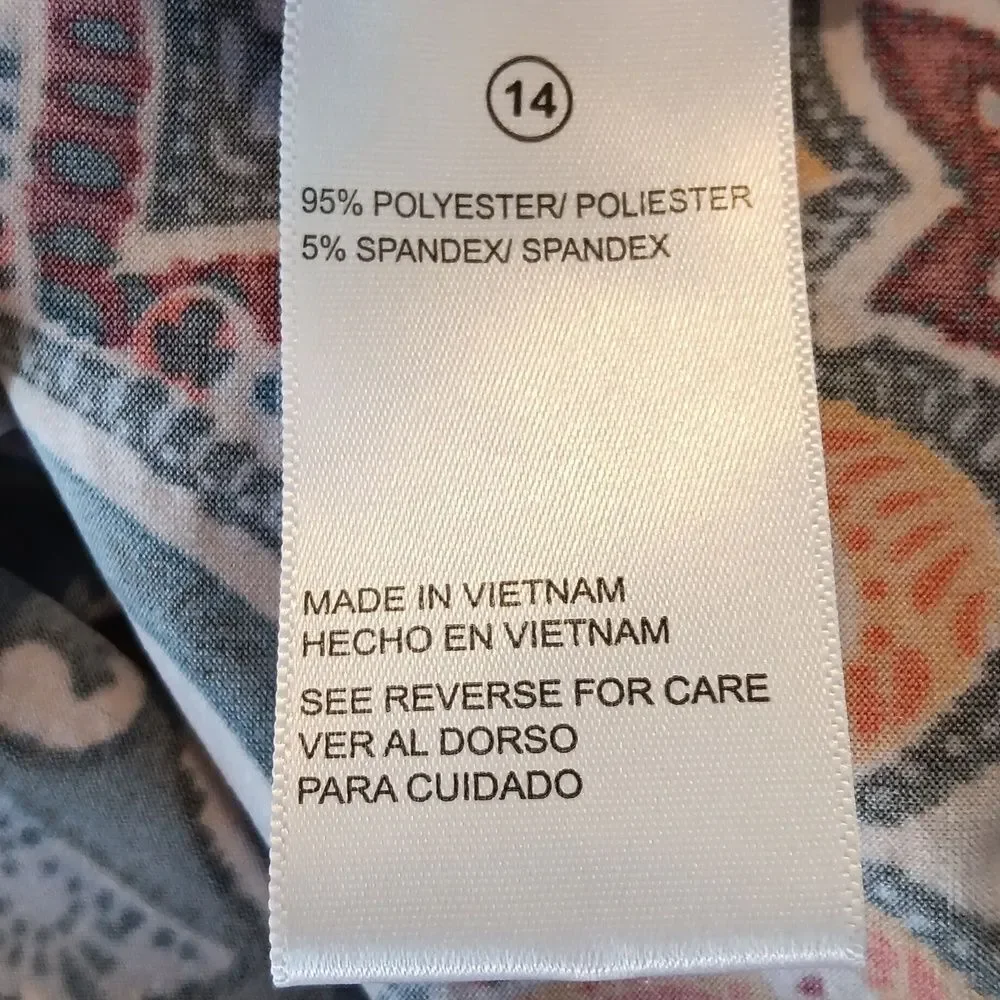 Shelby and Palmer Paisley Textured Soft Knit Dress. Boho. Arty. - Picture 10 of 12